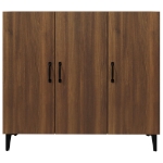 Credenza Rovere Marrone 90x34x80 cm in Legno Multistrato