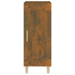 Credenza Rovere Fumo 34,5x34x90 cm in Legno Multistrato