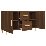 Credenza Rovere Marrone 100x36x60 cm in Legno Multistrato