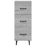 Credenza Grigio Sonoma 34,5x34x90 cm in Legno Multistrato