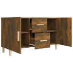 Credenza Rovere Fumo 100x36x60 cm in Legno Multistrato