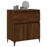 Credenza Rovere Marrone 60x35x70 cm in Legno Multistrato