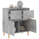 Credenza Grigio Cemento 60x35x70 cm in Legno Multistrato