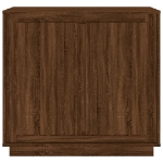 Credenza Rovere Marrone 80x34x75 cm in Legno Multistrato