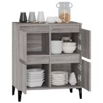 Credenza Grigio Sonoma 60x35x70 cm in Legno Multistrato