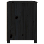 Armadietto Miele nero 100x40x54 cm in Legno Massello di Pino