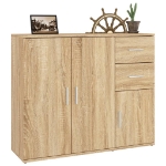 Credenza Rovere Sonoma 91x29,5x75 cm in Legno Multistrato