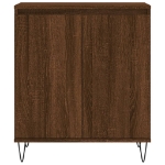 Credenza Rovere Marrone 60x35x70 cm in Legno Multistrato