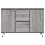 Credenza Grigio Sonoma 104x35x70 cm in Legno Multistrato