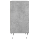 Credenza Grigio Cemento 57x35x70 cm in Legno Multistrato