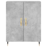 Credenza Grigio Cemento 69,5x34x90 cm in Legno Multistrato