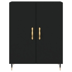 Credenza Nera 69,5x34x90 cm in Legno Multistrato