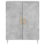 Credenza Grigio Cemento 69,5x34x90 cm in Legno Multistrato