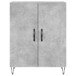 Credenza Grigio Cemento 69,5x34x90 cm in Legno Multistrato