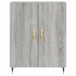 Credenza Grigio Sonoma 69,5x34x90 cm in Legno Multistrato