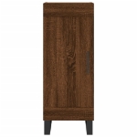 Credenza Rovere Marrone 34,5x34x180 cm in Legno Multistrato