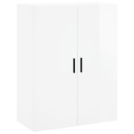 Mobili a Parete 2 pz Bianco Lucido 69,5x34x90 cm