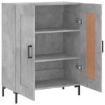 Credenza Grigio Cemento 69,5x34x90 cm in Legno Multistrato