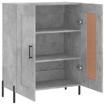 Credenza Grigio Cemento 69,5x34x90 cm in Legno Multistrato