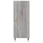 Credenza Grigio Sonoma 34,5x34x90 cm in Legno Multistrato