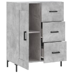 Credenza Grigio Cemento 69,5x34x90 cm in Legno Multistrato