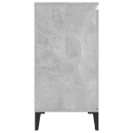 Credenza Grigio Cemento 104x35x70 cm in Legno Multistrato