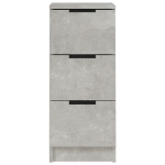 Credenza Grigio Cemento 30x30x70 cm in Legno Multistrato