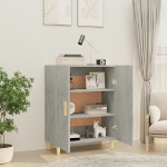 Credenza Grigio Cemento 70x34x90 cm in Legno Multistrato