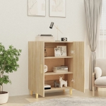 Credenza Rovere Sonoma 70x34x90 cm in Legno Multistrato