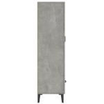 Credenza Grigio Cemento 70x31x115 cm in Legno Multistrato