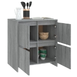 Credenza Grigio Sonoma 70x41x75 cm in Truciolato