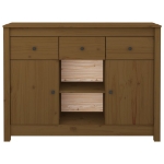 Credenza Miele 100x35x74,5 cm in Legno Massello di Pino