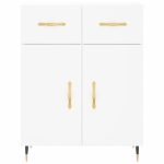 Credenza Bianca 69,5x34x90 cm in Legno Multistrato