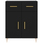 Credenza Nera 69,5x34x90 cm in Legno Multistrato