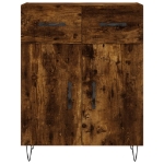 Credenza Rovere Fumo 69,5x34x90 cm in Legno Multistrato