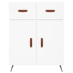 Credenza Bianca 69,5x34x90 cm in Legno Multistrato