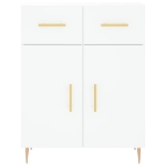 Credenza Bianca 69,5x34x90 cm in Legno Multistrato