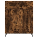 Credenza Rovere Fumo 69,5x34x90 cm in Legno Multistrato