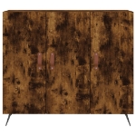 Credenza Rovere Fumo 90x34x80 cm in Legno Multistrato