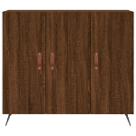 Credenza Rovere Marrone 90x34x80 cm in Legno Multistrato