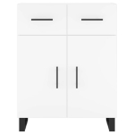 Credenza Bianca 69,5x34x90 cm in Legno Multistrato