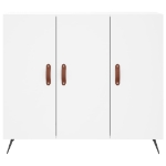 Credenza Bianca 90x34x80 cm in Legno Multistrato