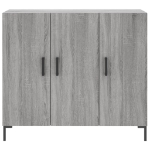 Credenza Grigio Sonoma 90x34x80 cm in Legno Multistrato