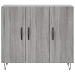 Credenza Grigio Sonoma 90x34x80 cm in Legno Multistrato