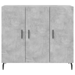 Credenza Grigio Cemento 90x34x80 cm in Legno Multistrato