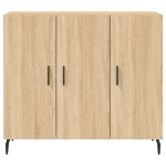 Credenza Rovere Sonoma 90x34x80 cm in Legno Multistrato