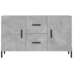 Credenza Grigio Cemento 100x36x60 cm in Legno Multistrato