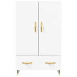 Credenza Bianca 69,5x31x115 cm in Legno Multistrato