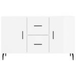 Credenza Bianco Lucido 100x36x60 cm in Legno Multistrato