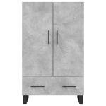 Credenza Grigio Cemento 69,5x31x115 cm in Legno Multistrato